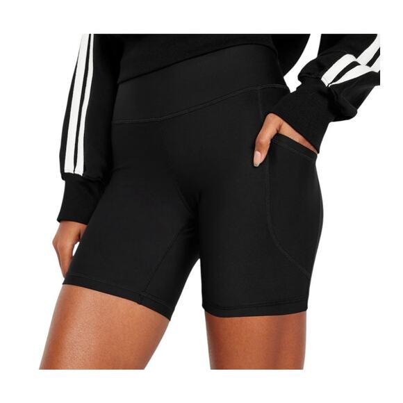 Old Navy Women's Small Black Active PowerSoft Pocket Biker Shorts - Picture 3 of 3